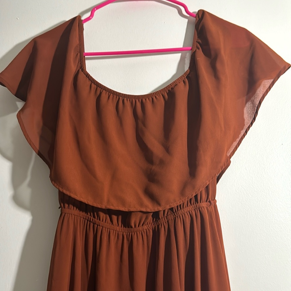 Off the shoulder maxi dress